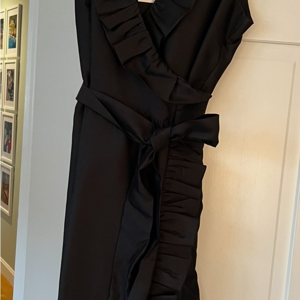 Elegant Black Ruffle Dress